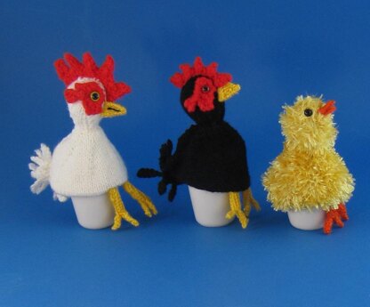 Chicken Family Egg Cosy (Cozy) Set