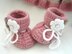 Pattern Knitting Baby Set Baby Cap and Baby Shoes