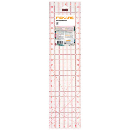 Fiskars Ruler: Acrylic: 6 x 24in
