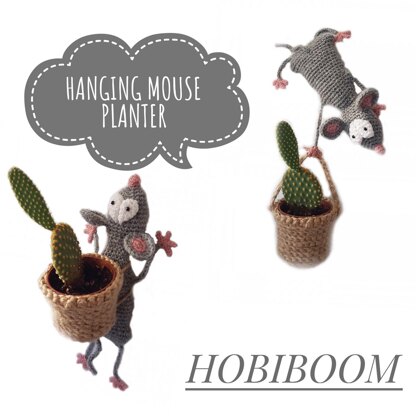 Hanging mouse planter