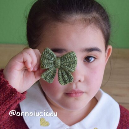 Knitted Rib Bow Hair Accessories