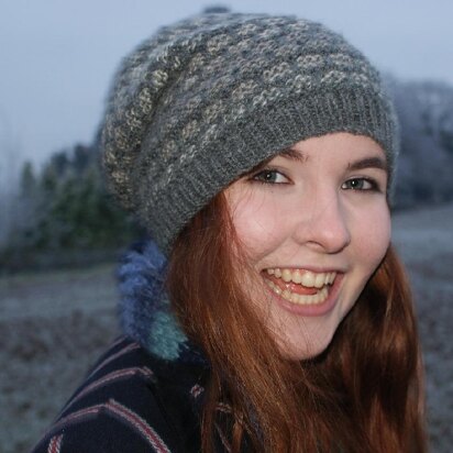Slouchy Beanie Knit - knitting pattern