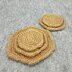 Jute hexagon coasters, 3 sizes