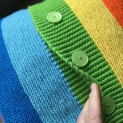 Rainbow pillow cover in 3 sizes