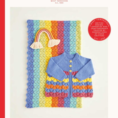 Sirdar 5416 Rainbow Matinee Coat & Blanket PDF