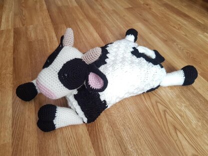 3in1 Farm Cow Folding Baby Blanket w C2C Graph