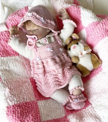 Abigail baby doll clothes knitting pattern 19080