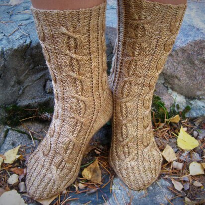 Harvest Wishes Socks - knitting pattern