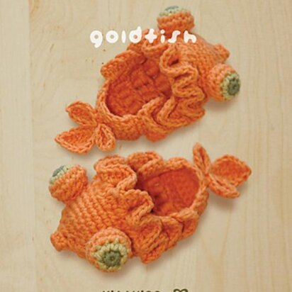 Goldfish Booties CROCHET PATTERN - Gold Fish Crochet Baby Shoe - Crochet Patterns Goldfish - Sea creature Crochet - Animal Booties