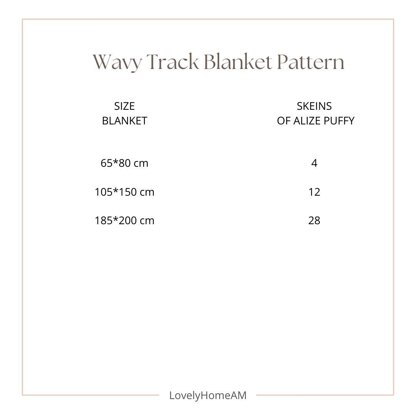 Wavy Track Blanket Pattern