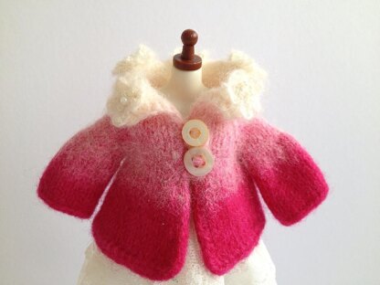 Smock sweater and felted jacket for Blythe doll