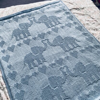 Loved up Elephants Blanket