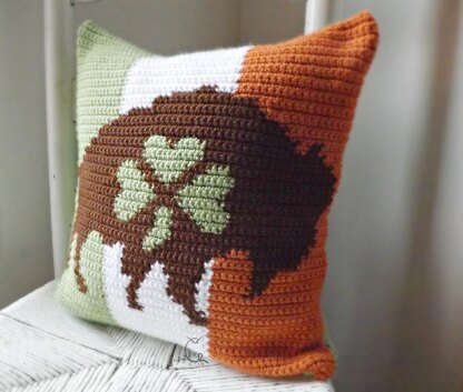 Buffalo Love Irish Pillow