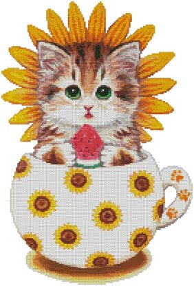 Sunflower Kitty Cup - #13178-KH