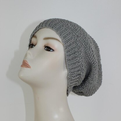 FREE Moss Stitch Slouch Hat Circular