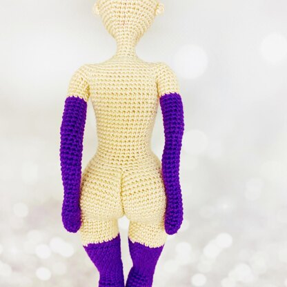 Doll body, crochet doll, amigurumi doll, doll body base Crochet pattern by  Oxana Tim