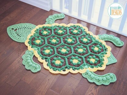 Bubbles the Turtle Animal Rug