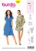 Burda Style Misses' Wrap Dress with Tie Bands, Hem and Neckline Flounces B6207 - Paper Pattern, Size 8-18