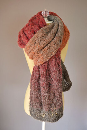 Warmth Stole in Universal Yarn Revolutions - Downloadable PDF