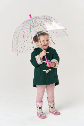 Poppy & Jazz Walnut Duffle Coat  - Paper Pattern, Size 18 months - 6 years