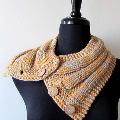 Crosstown Buttoned Cowl