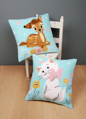 Vervaco Disney - Bambi Cross Stitch Cushion Kit - 41cm x 40cm