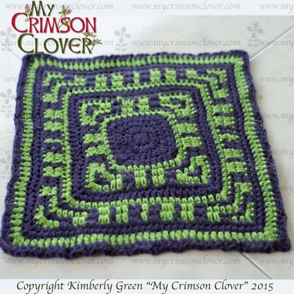 Aztec Afghan Square Crochet pattern by Kimberly Green | Knitting ...