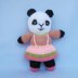 Rabbit, cat, pig, panda - 4 toy animal dolls