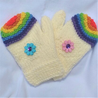 Rainbow Mittens