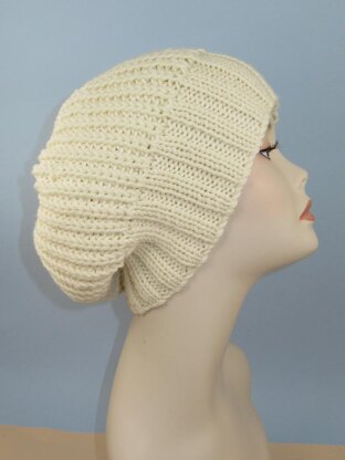 Chunky 2x2 Rib Cuff Fishermans Rib Slouch Hat