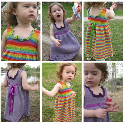 Mila Sweetpea Dress - knitting pattern