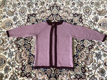 Girls contrast cardi