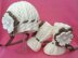 Knitting PATTERN Baby Girl Baby Cap and Baby Shoes