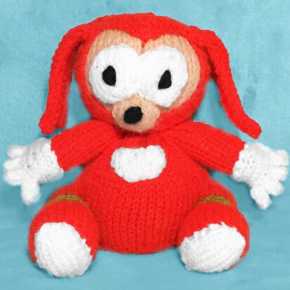 Knuckles (Sonic Sega) choc orange cover / toy