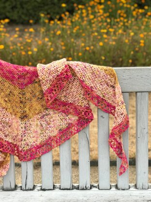 Fading Brightness Shawl