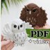 Crochet Owl Pattern, amigurumi bird pattern, crochet plushie