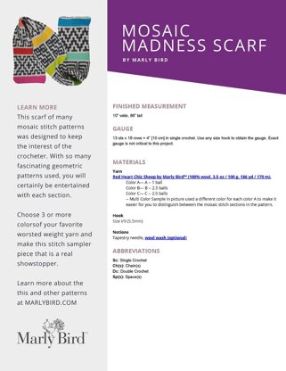 Mosaic Madness Scarf - Tournament of Stitches 2020
