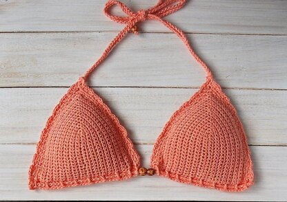 Coral Crochet Bikini
