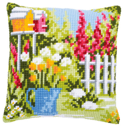 Vervaco Cross Stitch Kit - In My Garden - 40cm x 40cm