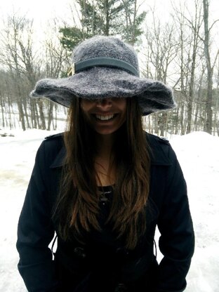 Felted Snow Hat