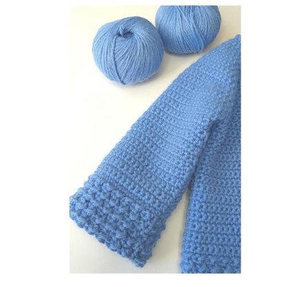 CROCHET CARDIGAN FOR A BABY BOY PATTERN