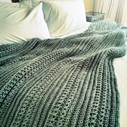 Short Row Cable Blanket