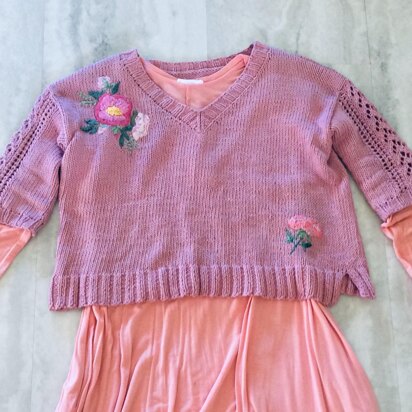 Peonies Pullover