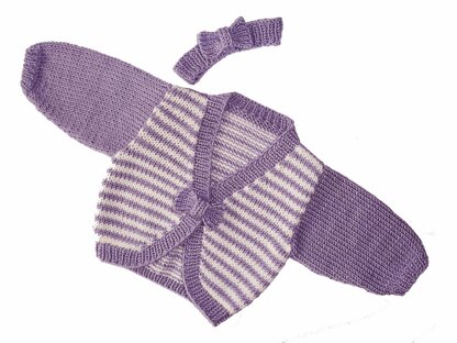 Baby Bow Peep Stripe Cardigan