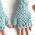 Glacier Blue Fingerless Gloves