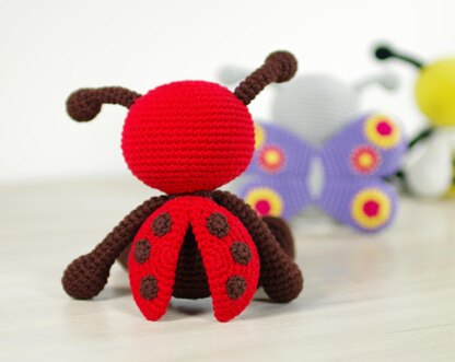 Bee, Butterfly and Ladybug