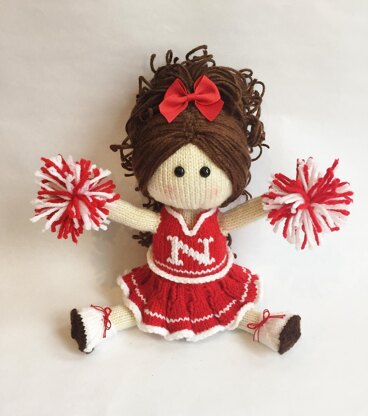 Cheerleader Knit Doll