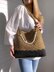 Two-Tone Raffia Hobo Bag Crochet Pattern