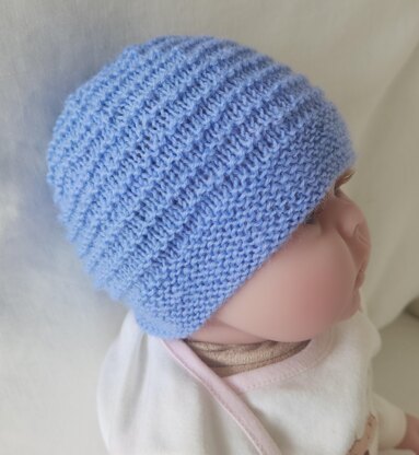 Trey - Baby’s 4ply ridge stitch beanie