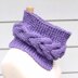 Horseshoe cable chunky cowl